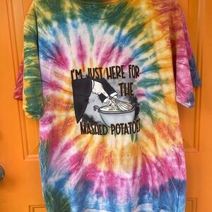 Fun Graphic Hand Made Tye Dye size L